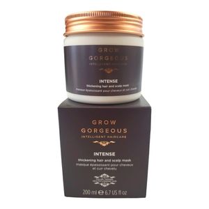 Grow Gorgeous NIB Intense Thickening Hair and Scalp Mask 200 ml/6.07oz